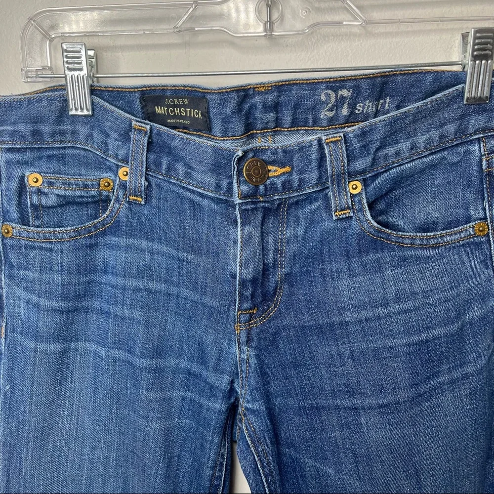 J.CREW Matchstick Dark Wash Jeans